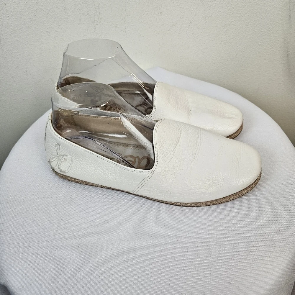 Sam Edelman Everie Leather Logo Espadrille Loafers Size 9M